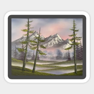 Misty Rolling Hills Sticker